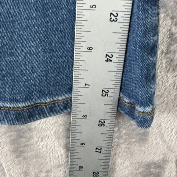 FRAME Le Crop Mini Boot Jeans Womens 24 Blue Medium Wash High Rise Denim - Picture 6 of 15